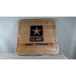 Longaberger American Valor U.S. Army Strong Woodcrafts Maple Cutting Board - NEW